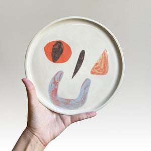 Squiggle Face Dinner Plate